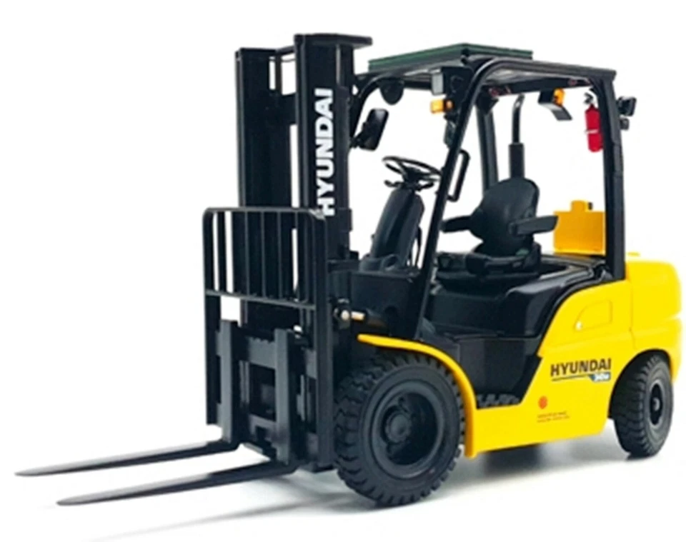 CARRETILLA ELEVADORA HYUNDAI 1/20 30D construcción fundida a presión miniatura ⭐Express⭐ Foto 2 de 4