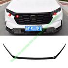 For Honda Cr-V 2023-2025 Black Front Engine Hood Grille Lip Strips Cover Trim