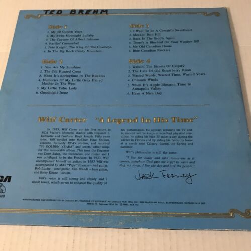 Wilf Carter 50 goldene Jahre 2LPs Schallplatte - Bild 2 von 8