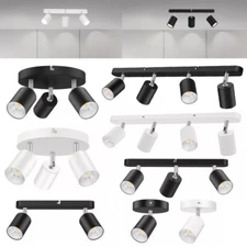 GU10 LED Track Lighting with Rotatable Light Heads Modern Ceiling Spot Light