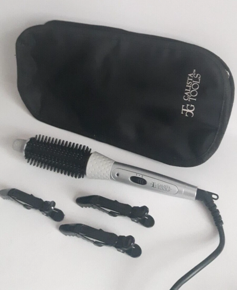 CALISTA TOOLS PERFECTER FUSION STYLER BEHEIZTE HEISSE BÜRSTE LOCKENSTAB + AUFBEWAHRUNGSTASCHE - Bild 2 von 4
