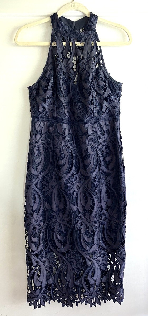 isa lace halter dress bardot Bardot Halterneck Lace Mini Dress