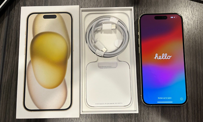 Apple iPhone 15 - 128 GB - Yellow (Verizon) MTLX3LL/A | eBay