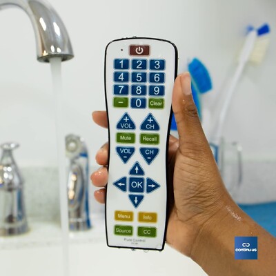 Universal Water-Resistant Television Remote | PC101 EasyClean TV Remote Control