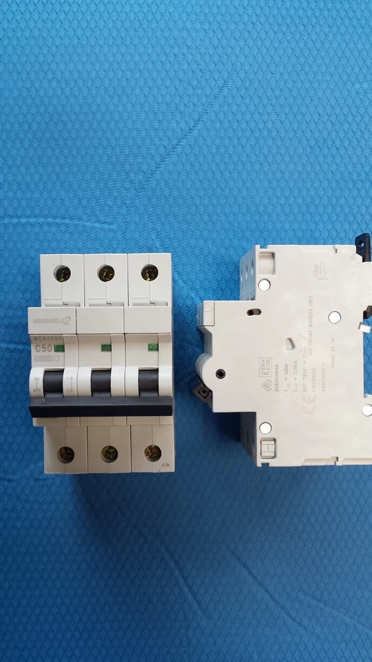 Memshield EATON MEM MCH Type C MCB MEM2 TRIPLE POLE