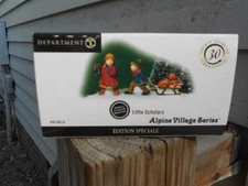DEPT 56 ALPINE VILLAGE Accessory LITTLE SCHOLARS (t) NIB