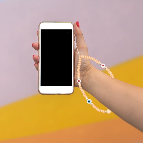 Pearl Lina do telefonu komórkowego Perłowa Smycz do telefonu komórkowego Łańcuszek na rękę - Zdjęcie 9 z 12