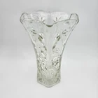 Vintage Anchor Hocking Star of David Vase Early American Prescut 10 1/4 Inch