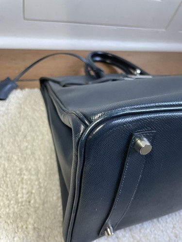 Hermès Birkin 35 in Blue Epsom with Palladium Hardware - Picture 4 of 12