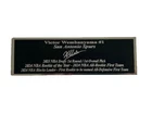 Victor Wembanyama Autograph Nameplate San Antonio Spurs Basketball Jersey Photo