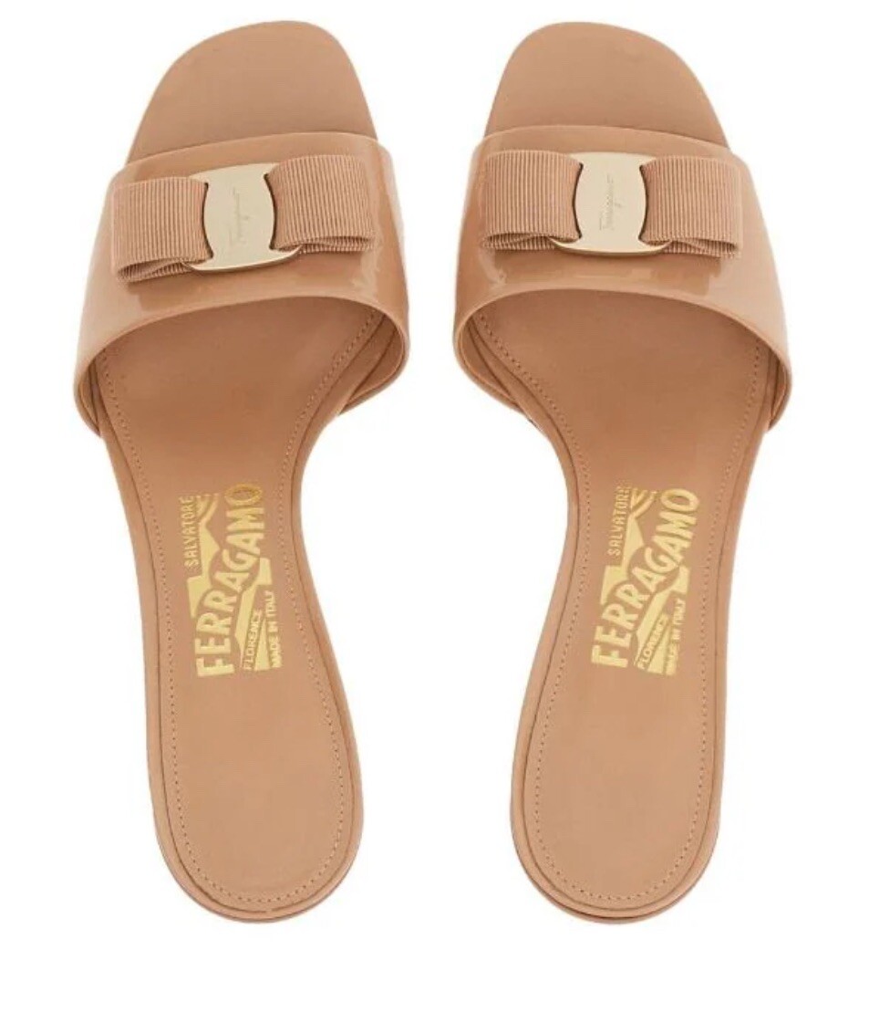 【FERRAGAMO】 VARA BOW SANDAL Ferragamo Vara bow 55mm sandals | eBay