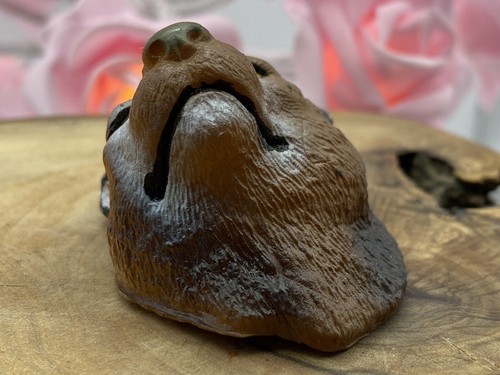 Vintage Unusual Rubber Animal Head Could be Bottle Stopper Lioness - Picture 11 of 12