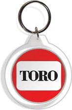 Toro Logo Garden Farm Tractor Keychain Keyring Yard Lawn Mower Hook Holder FOB