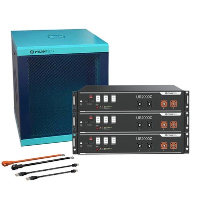 Batterie Speicher 4,8 - 28,8 kWh LiFePO4 48V US2000C BMS + Zubehör Pylontech