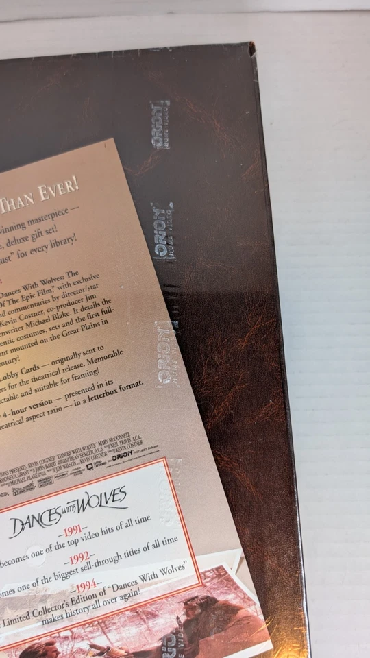 Dances With Wolves VHS Limited Collector's Edition New Sealed Kevin Costner - Image 4 of 4