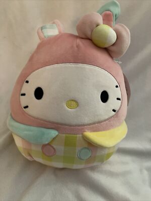 Squishmallow 8  Sanrio Easter Bunny Hello Kitty Plush New