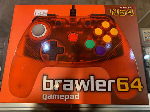 Retro Fighters Brawler64 Orange Nintendo N64 Wired Gamepad Controller