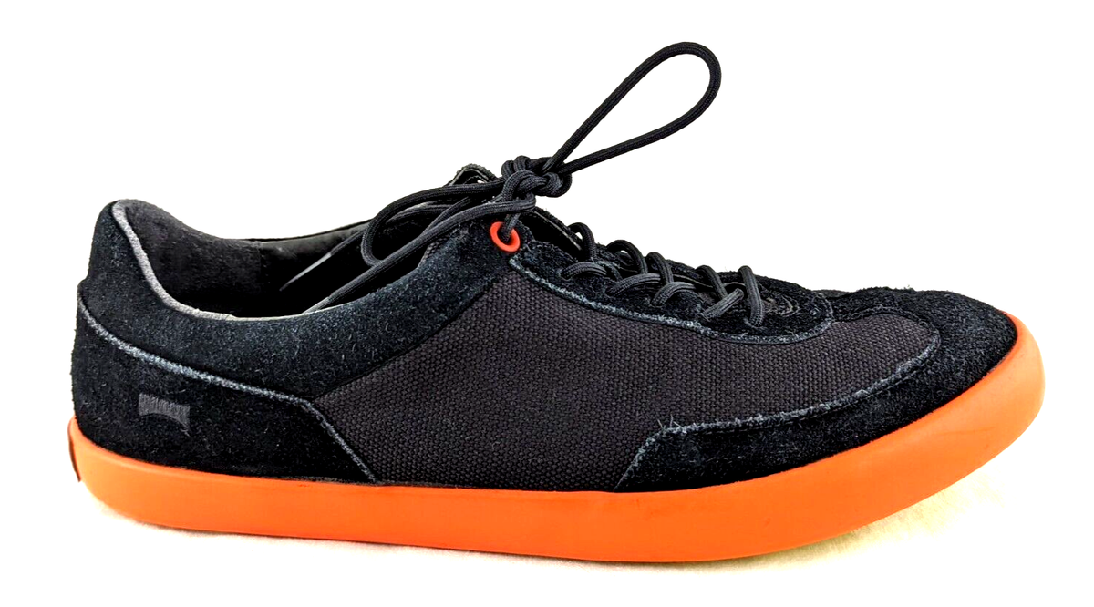 CAMPER PURSUIT Men's Casual Shoes US EU 41 K100060-001 Black Orange $175  VGUC* - Main Image