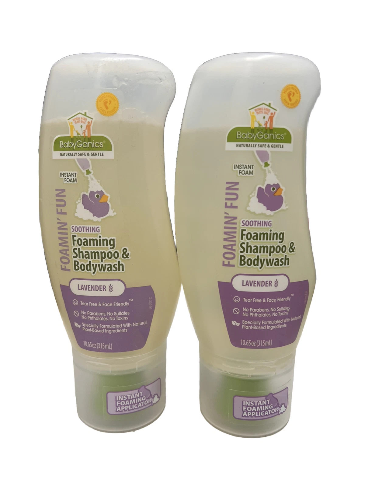 BabyGanics Foamin' Fun Soothing Foaming Shampoo & Bodywash 10.65 fl. oz. (2X)