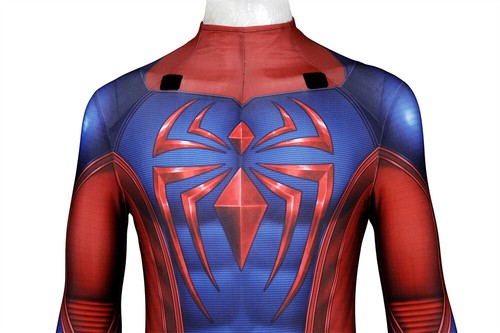 Marvel's Spider-Man 2 Peter Parker Scarlet III Suit Bodysuit Cosplay Jumpsuit - Picture 13 of 25