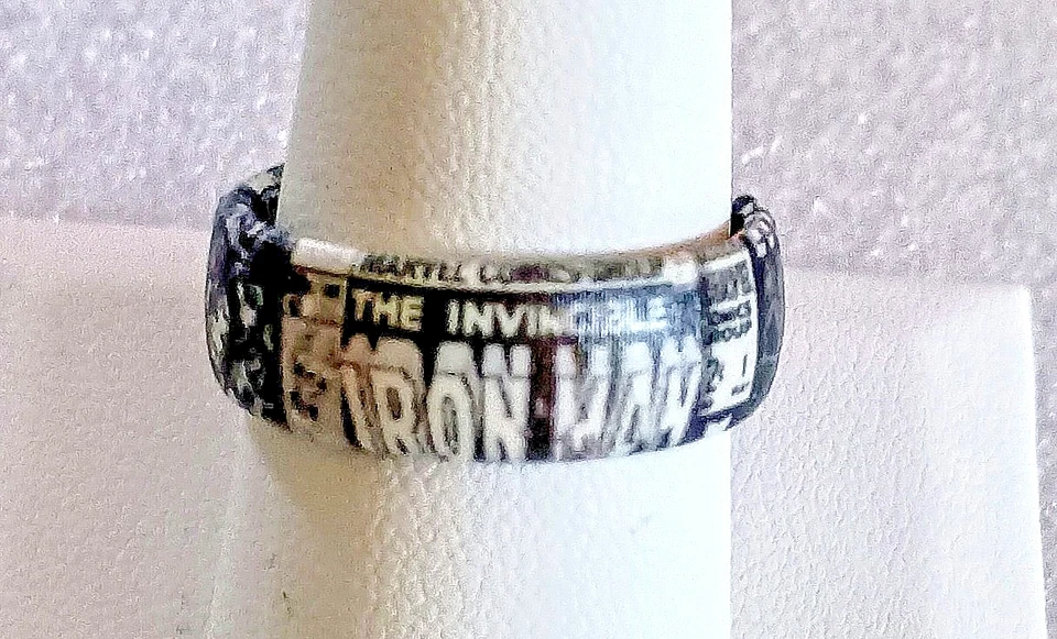 Anillo de silicona Marvels Iron Man Groove color vida nuevo nuevo en stock 2020 caja de hojalata talla 10 Foto 4 de 4