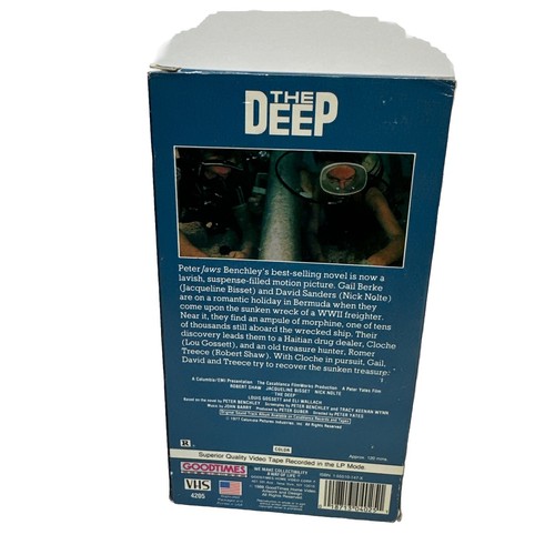 The Deep VHS 1977, 1993 Nick Nolte , Very Good Condition - Picture 2 of 3
