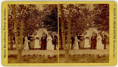 INDIANA SV - Richmond - Earlham College Rock - Mote Brothers 1870s