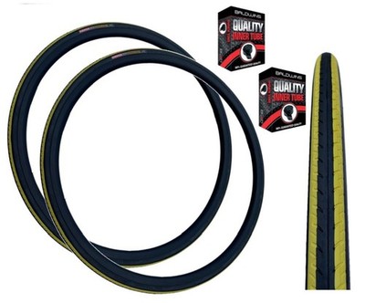 Kenda KONTENDER 700 x 23c GELBE STREIFEN Rennrad Reifen Schläuche