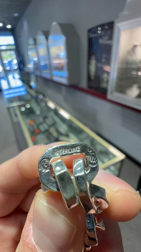 Anchor Chain Sterling Silver Bracelet | Pre-Owned - Image 3 of 4