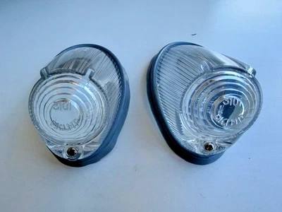 Paire de Feu Clignotant Cabochon Avant PK Origine RENAULT Estafette Époque NEUF - Photo 1/4