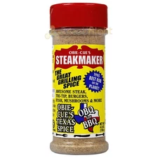 Obie Cue's Steakmaker Grilling Spice Steak Tri-Tip Burgers BBQ Seasoning 4.8 Oz