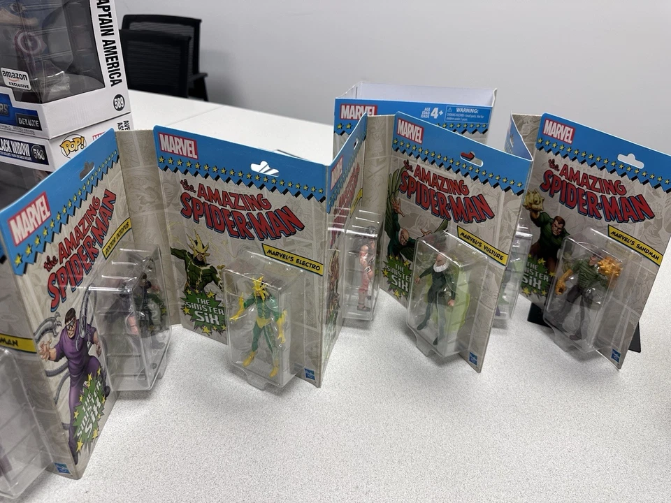 Figura de acción Hasbro Amazon Spider-Man vs The Siniister Six de Marvel Legends paquete de 7 Foto 4 de 4