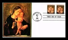 DR JIM STAMPS US COVER CHRISTMAS MADONNA AND CHILD FDC COMBO S&T CACHETS