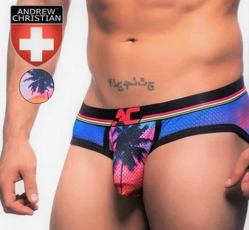 Andrew Christian California Sunset Palm Brief - 90741 -Med, Large & X-Large - Picture 22 of 24