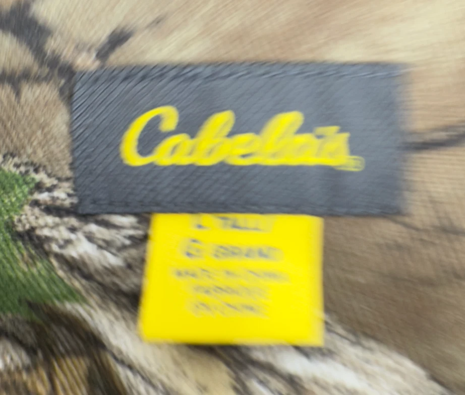 Cabela's Shirt Men's Large Tall Realtree Xtra Green Camo Long Sleeve Canvas - Image 3 of 4