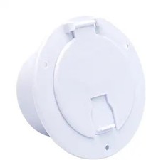 RV Cable Hatch, Round Trailer Camper Electric Power Cord Cable Hatch Cover for 3