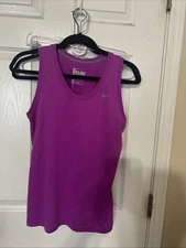Nike Running Fri-Fit Women's Purple Sleeveless Logo Tank Size Med