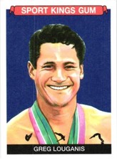 SPORTS KINGS VOLUME FOUR 4 GREG LOUGANIS CARD $0.99 VALUE BOX