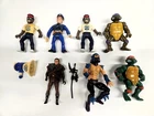 Lot- 7 Vintage Action Figures- Police Academy, TMNT, Robin Hood Kenner!