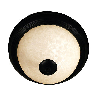 Bronze And Golden Mottle Glass Flush Mount Ceiling Light Orig $60