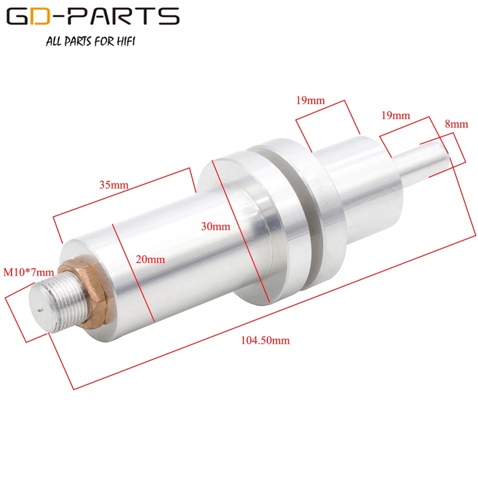 EIZZ Solid Aluminum Turntable Spindle Shaft Replacement For Assembling Repairing - Image 2 of 4