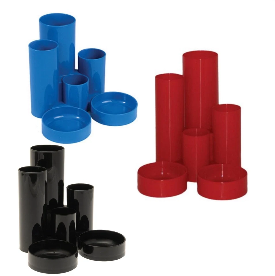 ZIZZOO Desk Tidy 6 Tube For Your Pens Pencils Tipex And More