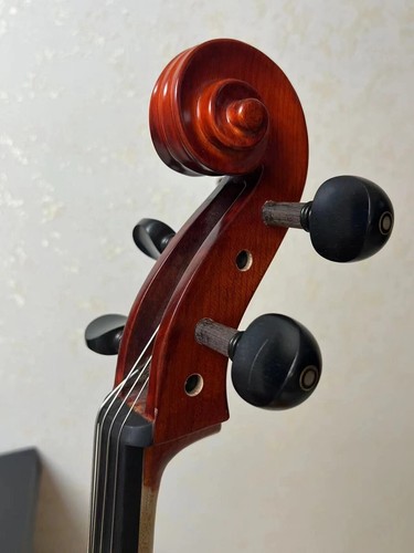 Stradivarius Model 4 Strings Student Cello 3/4 outfit with Bag,flame painting - Picture 9 of 10