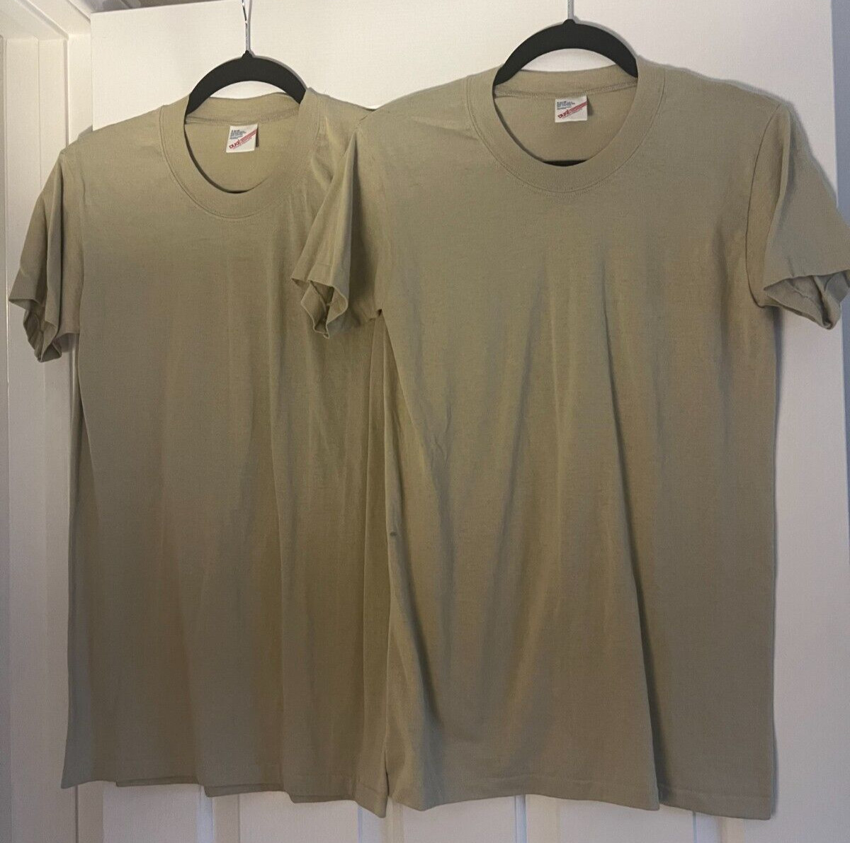 US Army Desert Tan (Sand) ACU UNIFORM Undershirts, Size Small, Set of 2