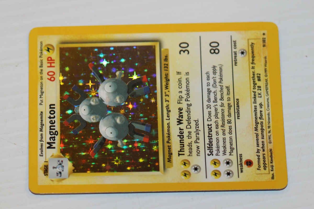 Pokemon: Magneton Original Base Set Holo 9/102 - Unlimited