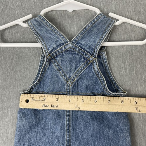 Carter's Baby 3 months Denim Short Overalls Shortalls Flower Embroidered Girl - Picture 11 of 11
