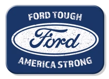 FORD TOUGH AMERICA STRONG MAGNET 2.5” X 3.5” ROUNDED CORNERS