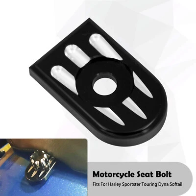 CNC SIÈGE Boulon Couvrir Patte Montage Pour Harley Sportster 1200 Softail Dyna - Photo 1/4