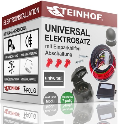 ELEKTROSATZ E-SATZ UNIVERSAL 7-polig für ANHÄNGERKUPPLUNG AHK Für Volvo