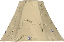 Aspen Creative 58026A, Bell Uno Lamp Shade, Gold, 4" Top x 10" Bottom x 7" Sl...
